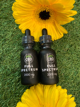 Load image into Gallery viewer, $100 BUNDLE GET 2 CBD OIL TINCTURES FULL SPECTRUM 2000mg 3% THC