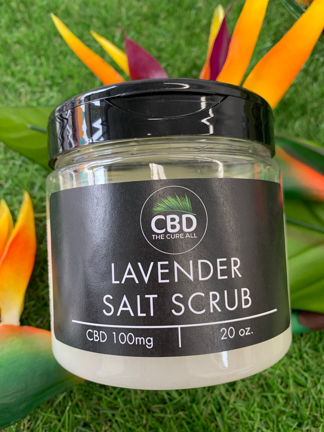 Lavender Salt Scrub 100mg