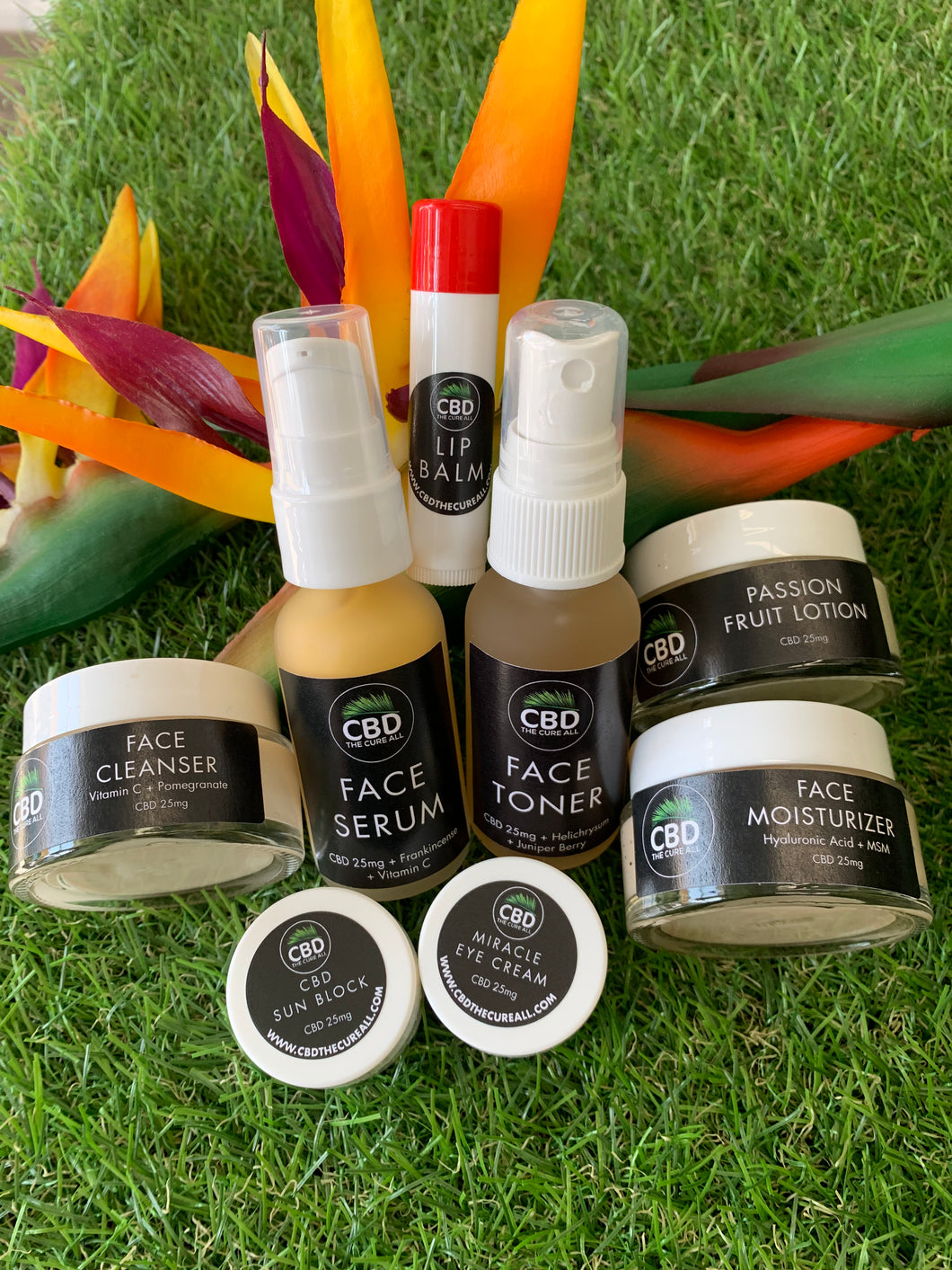 CBD 25MG FACE SKINCARE TRAVEL SET with Dragons Blood
